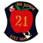 Vietnam US Navy Naval Support Activities Saigon APL-21 Patch