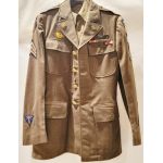 WWII 9th Airborne Troop Carrier service coat and shirt