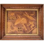 Identified 10th Special Forces CCC Project Omega Tooled Leather Presentation Plaque