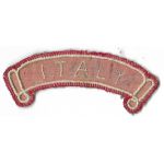 WWII Italian Made Italy Scroll / Patch