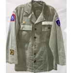 WWII - Occupation Period Military Intelligence Japanese American HBT Shirt And Paperwork