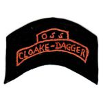 WWII OSS Office Of Strategic Service Cloake - Dagger Chinese Made Tab / Patch