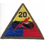 WWII 20th Armor Division Woolie Patch.