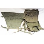 WWII US Army M1928 OD Haversack and Tail