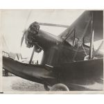 Charles Lindbergh Press Release Photo In Plane Long Island New York