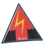 ARVN / South Vietnamese Army 3rd Battalion 42nd Infantry Regiment Patch.
