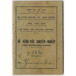 South Vietnamese Civilian Merchant Marine 1958 ID Booklet