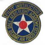 WWII Dale Aero Flight Academy Pilot Instructor AAF CFS Patch