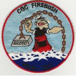 1960's US Coast Guard Cutter Firebush WLB-393 Popeye Patch