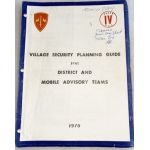 Vietnam Village Security Planning Guide For District And Mobile Advisory Teams 1970 Manual