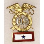 WWI - WWII Quartermaster Son In Service Patriotic / Sweetheart Pin