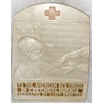 Pre-WWII American Red Cross In Czechoslovakia Plaster Wall Plaque