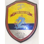 Vietnam 2nd ROK Marine Brigade Plaque Named To An American General.