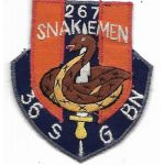 Vietnam 267th Signal 36th Signal Battalion SNAKEMEN Pocket Patch