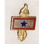 WWI - WWII Liberty's Flame / Torch One Star Son In Service Patriotic / Sweetheart Pin