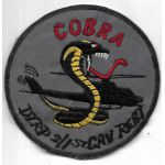 Vietnam US Army D Troop 2nd Squadron 1st Cavalry Regiment COBRA Pocket Patch