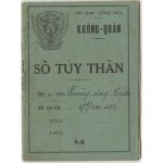 Early South Vietnamese Air Force Enlisted Personnel Records Booklet