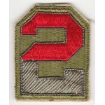 WWII 2nd Army Bullion Patch