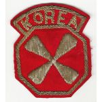 Late-40's-1950's 8th Army Korea Bullion Patch