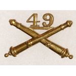 1940's-50's 49th Artillery Officers Collar Device