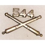 1940's-50's 544th Artillery Officers Collar Device.