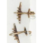 WWII Bomber Aircraft Clip On Earrings