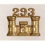 WWII 293rd Engineers Officers Collar Device.