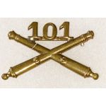 WWII 101st Artillery Officers Collar Device