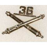 1950's-60's 36th Artillery Officer Collar Device