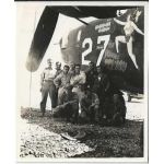 WWII Pontiac Squaw B-24 Nose Art / Crew Photo.