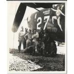 WWII Pontiac Squaw B-24 Nose Art / Crew Photo.