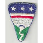 WWII Ledo Road Blue Border Theatre Made Patch