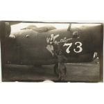 WWII MISS O'LANIOUS  B-24 Nose Art Photo.