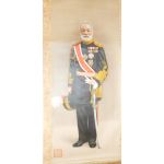 Meiji / Taisho Period General Nogi Litho Printed Wall Scroll