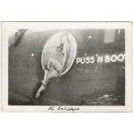 WWII Puss 'N Boots B-24 Nose Art Photo