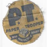 WWII Paper Trooper War Production Board Home Front Patch