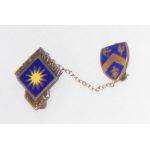 WWII 40th Division Chained Sweetheart / Patriotic Pin