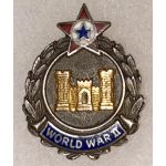 WWII Engineers Son In Service Patriotic / Sweetheart Pin