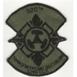 Vietnam 520th Transportation Battalion AM & SGS Pocket Patch