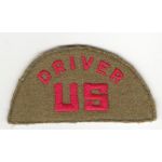WWII US Female Driver English Made Patch