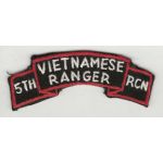 ARVN / South Vietnamese Army 5th Recon Vietnamese Ranger US Advisors Scroll
