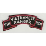 ARVN / South Vietnamese Army 5th Recon Vietnamese Ranger US Advisors Scroll