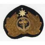 WWII Japanese Maritime Service Bullion Cap Badge