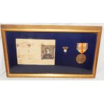 WWI Army Nurse Officers Framed Insignia Group