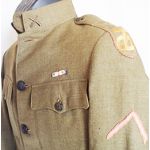 WWI 90th Infantry Division Wool Officers Coat Named to Cowboy