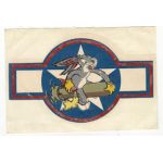 WWII AAF 548th Bomb Squadron 385th Bomb Group 8th Air Force Bugs Bunny Squadron Patch