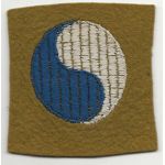 WWI- 1920's 29th Division On Wool Patch