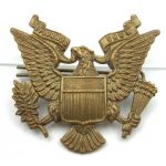 American Civilian Volunteer W/ British visor cap eagle