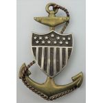 WWI US Coast Guard CPO Visor Cap Badge