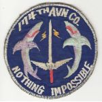 Vietnam 174th Aviation Company DOLPHINS Uniform Removed Pocket Patch